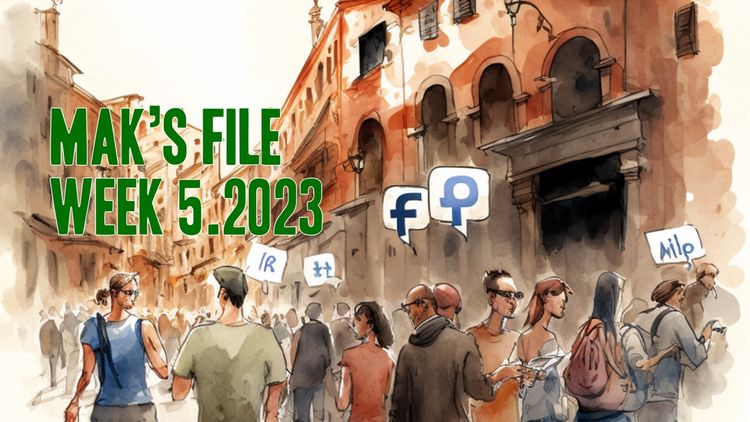 Week 5.2023 : Lo stato dei Social a inizio 2023 + Gragnuola di news